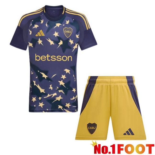 Boca Juniors Kids Third Soccer Jersey Blue 2025/2026