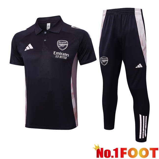 Arsenal Soccer Polo + Training Pants Grey 2025/2026