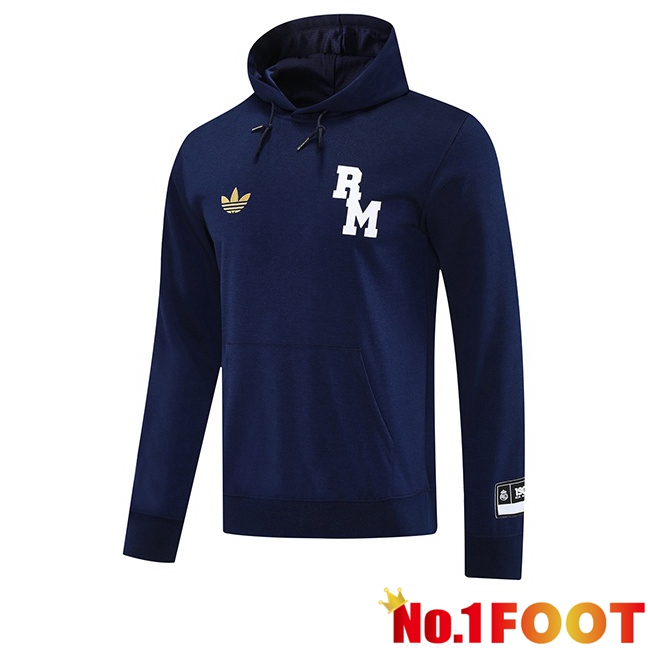 Real Madrid Training Sweatshirt Hoodie Blue Royal 2025/2026