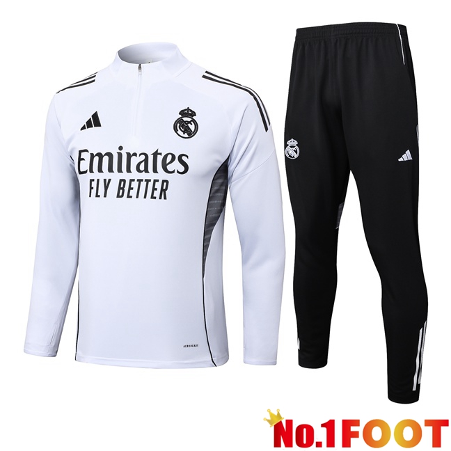 Real Madrid kit Training Tracksuit White 2025/2026