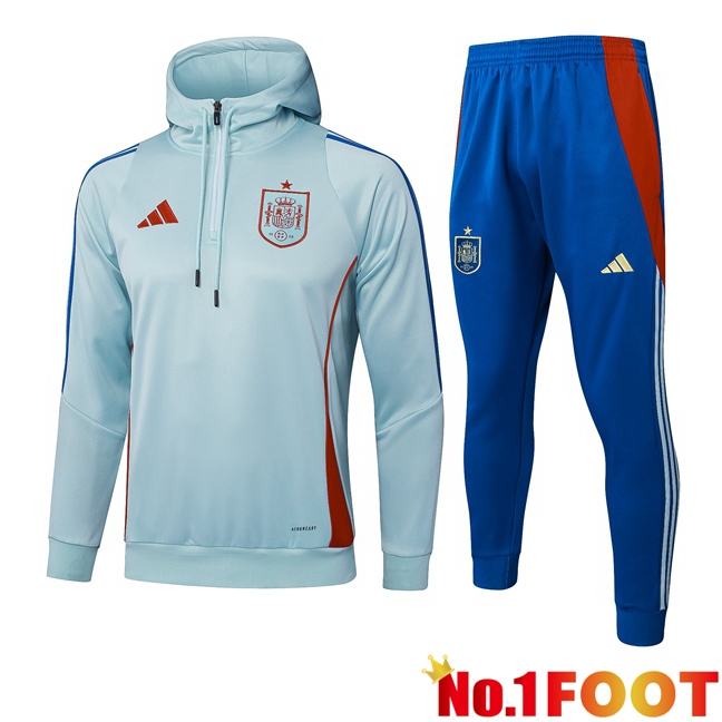 Spain Training Tracksuit - Training Sweatshirt Hoodie Green 2025/2026
