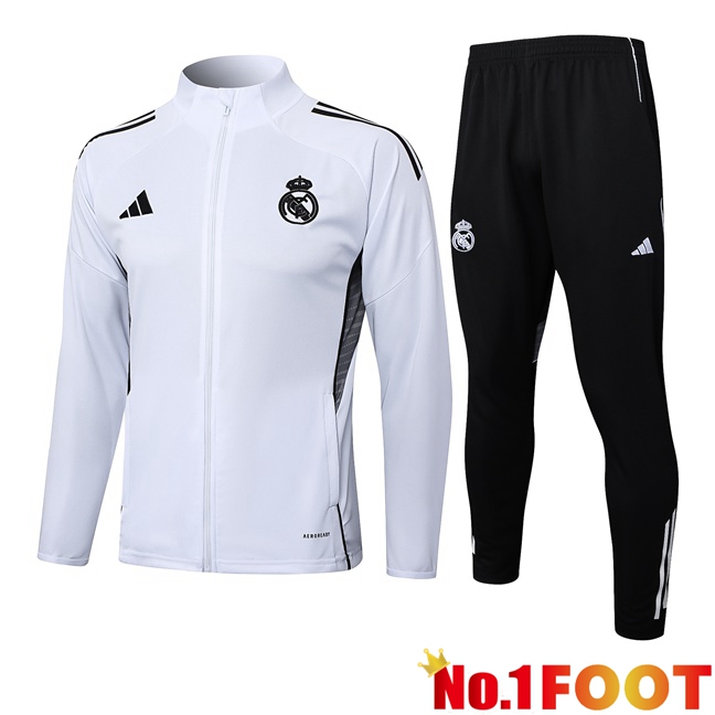 Real Madrid kit Training Jacket Suit White 2025/2026