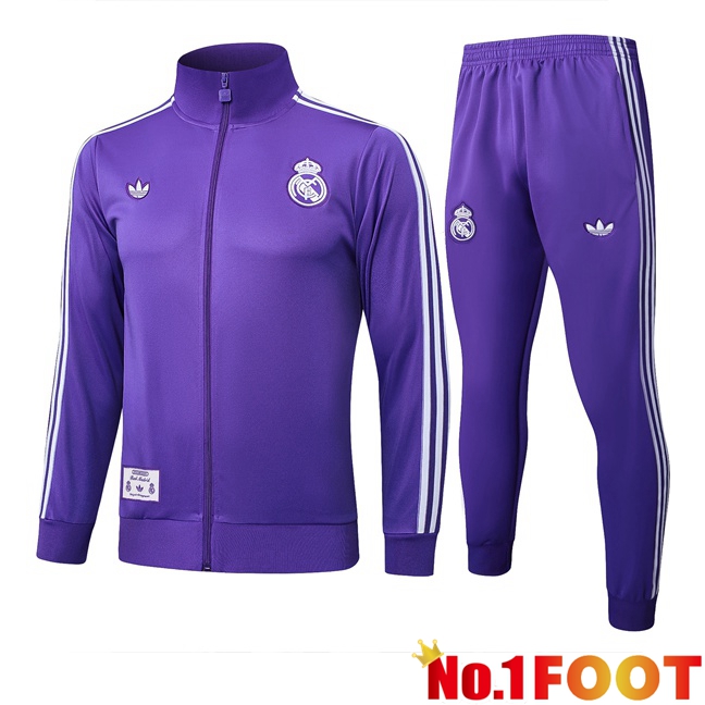 Real Madrid kit Training Jacket Suit Purple 2025/2026