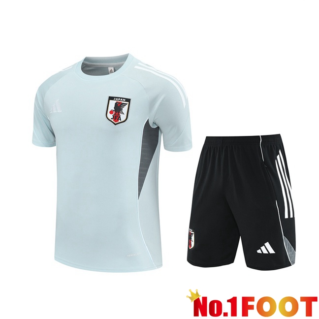 Japan kit Training T Shirt + Shorts Grey 2025/2026