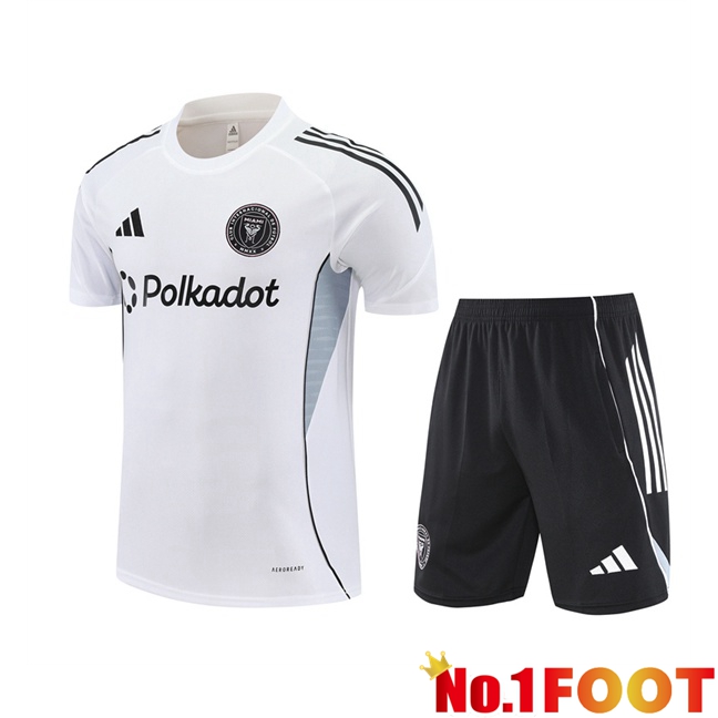 Inter Miami CF kit Training T Shirt + Shorts White 2025/2026