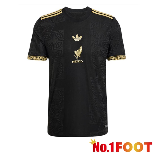 Mexico Soccer Jersey Black Yellow 2025/2026