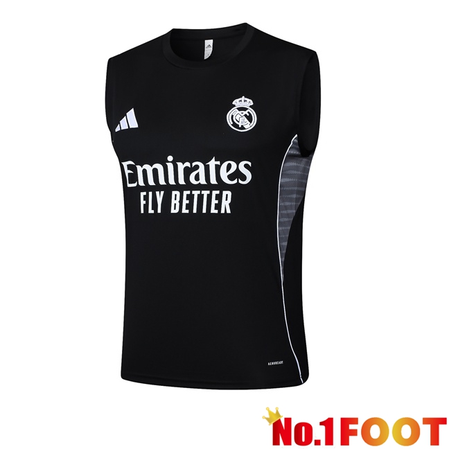 Real Madrid Gilet Soccer Black 2025/2026