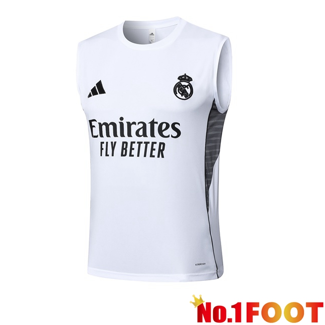 Real Madrid Gilet Soccer White 2025/2026