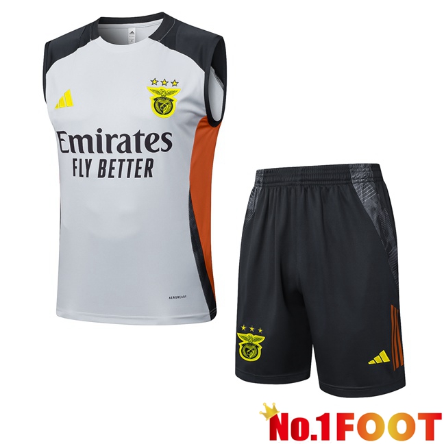 S.L Benfica Gilet Soccer + Shorts Grey 2025/2026