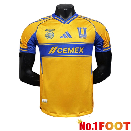 Tigres UANL Home Soccer Jersey 2025/2026