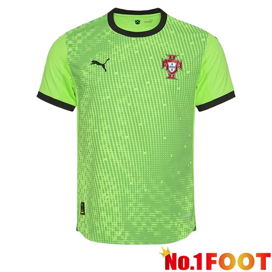 Portugal Goalkeeper Soccer Jersey Green 2025/2026