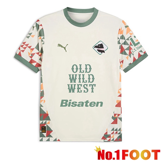 Palerme FC Third Soccer Jersey White Green 2024/2025