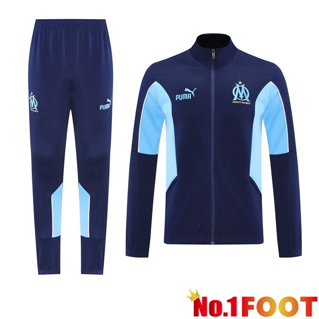 Marseille OM kit Training Jacket Suit Blue Royal 2025/2026