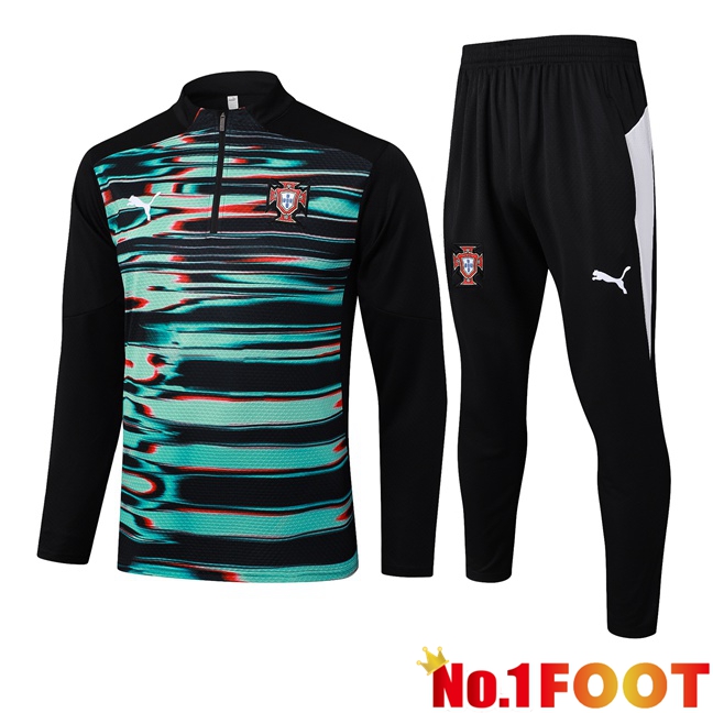 Portugal kit Training Tracksuit Green Black 2025/2026
