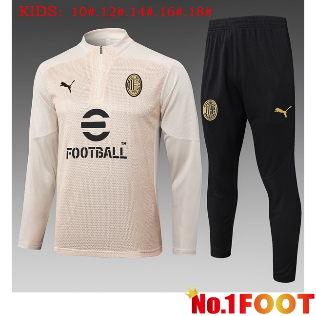 AC Milan Kids kit Training Tracksuit Yellow 2025/2026