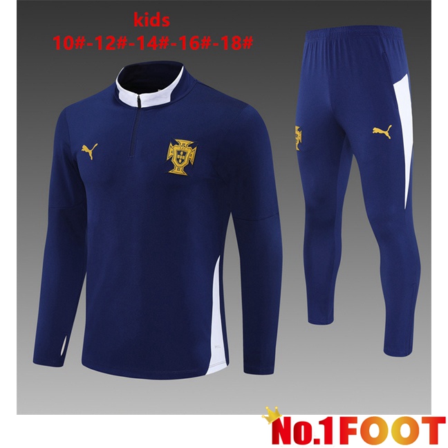 Portugal Kids kit Training Tracksuit Blue Royal 2025/2026