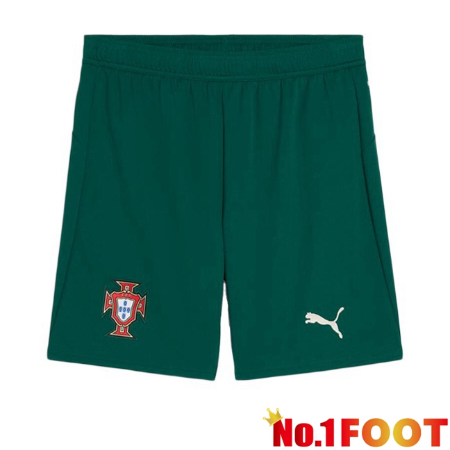 Portugal Home Soccer Shorts Green 2025/2026