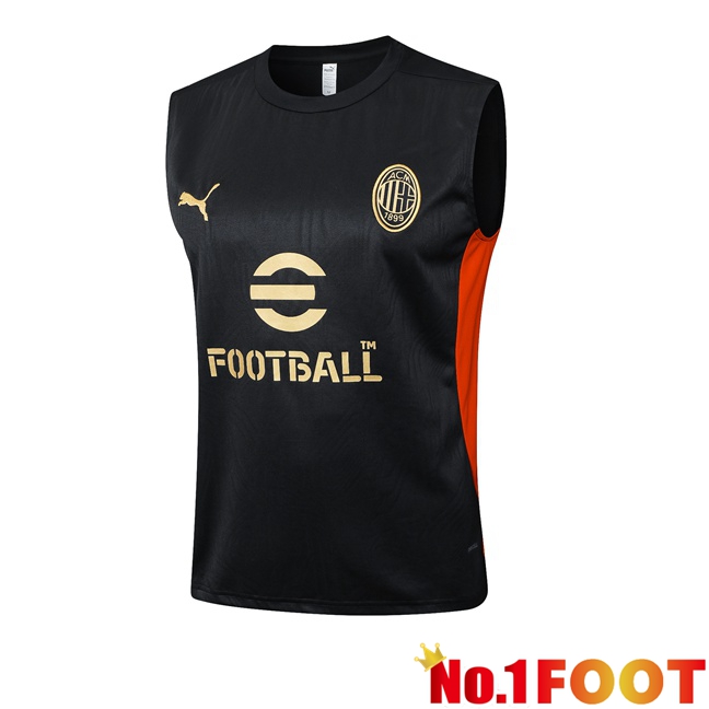 AC Milan Gilet Soccer Black 2025/2026