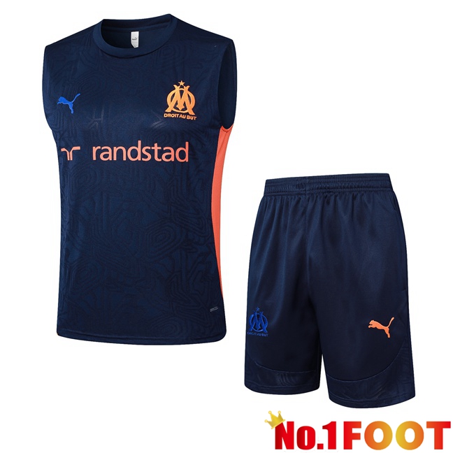 Marseille OM Gilet Soccer + Shorts Blue Royal 2025/2026