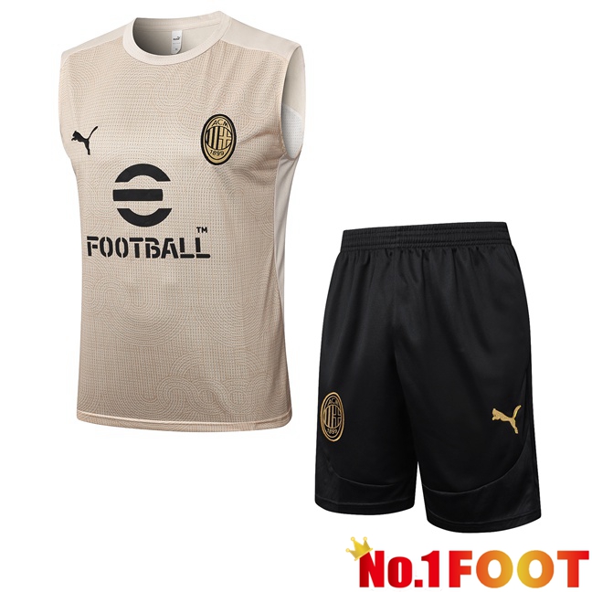 AC Milan Gilet Soccer + Shorts Yellow 2025/2026