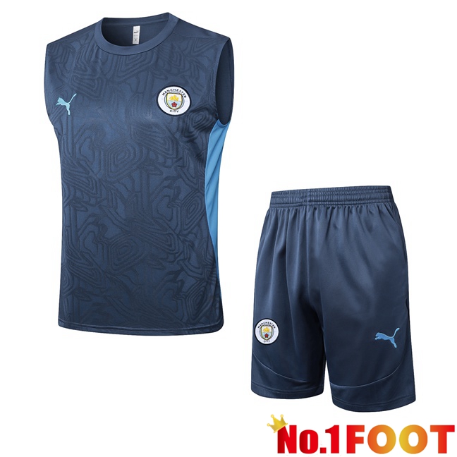 Manchester City Gilet Soccer + Shorts Blue 2025/2026