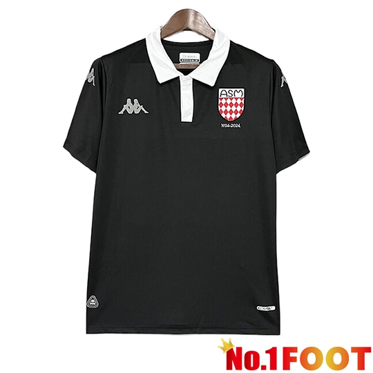AS Monaco Soccer Jersey 100th Anniversary Black 2025/2026