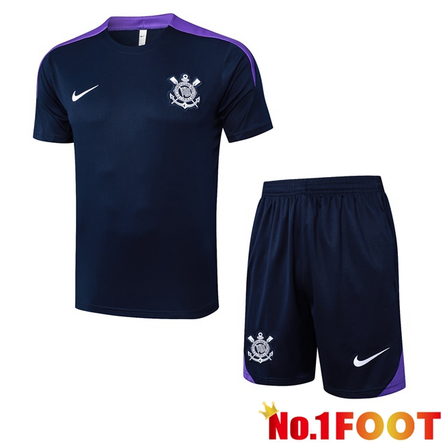 Corinthians kit Training T Shirt + Shorts Blue Royal 2025/2026