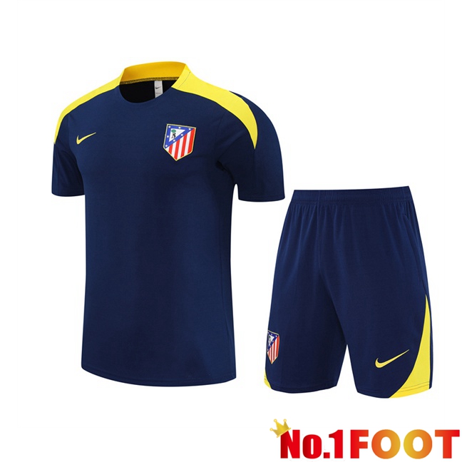 Atletico Madrid kit Training T Shirt + Shorts Blue Royal 2025/2026