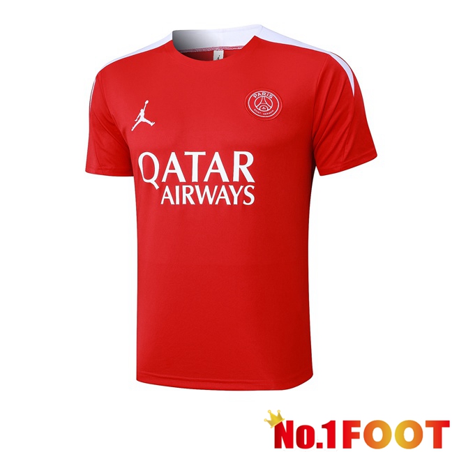 Jordan Paris PSG Training T Shirt Red 2025/2026
