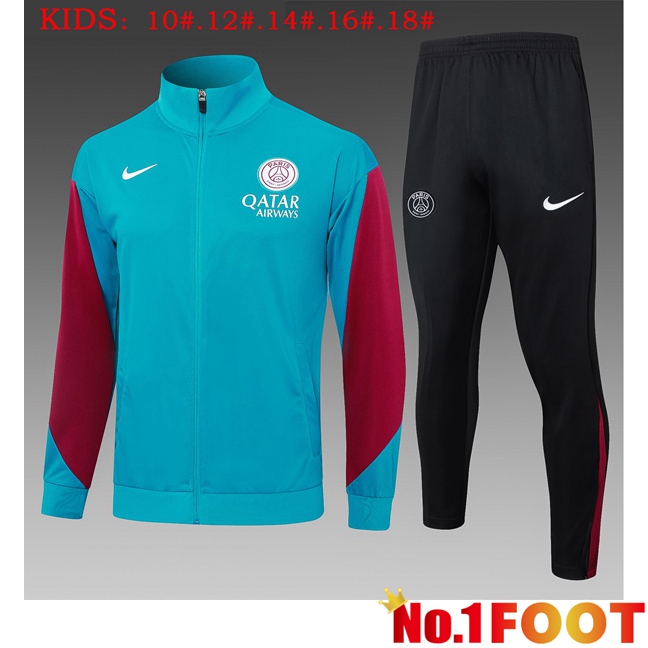 Paris PSG Kids kit Training Jacket Suit Blue 2025/2026