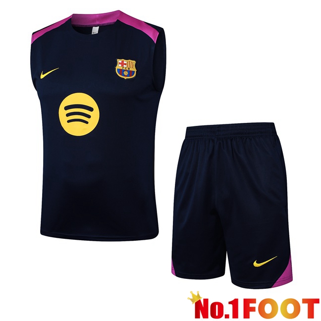 FC Barcelona Gilet Soccer + Shorts Blue Royal 2025/2026