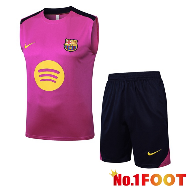 FC Barcelona Gilet Soccer + Shorts Purple 2025/2026
