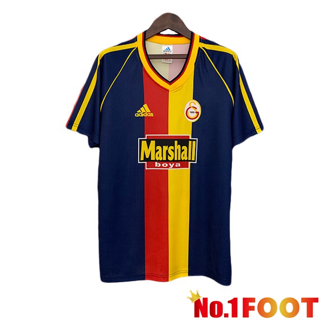 Galatasaray SK Retro Third Soccer Jersey Blue Royal Yellow 1998-1999
