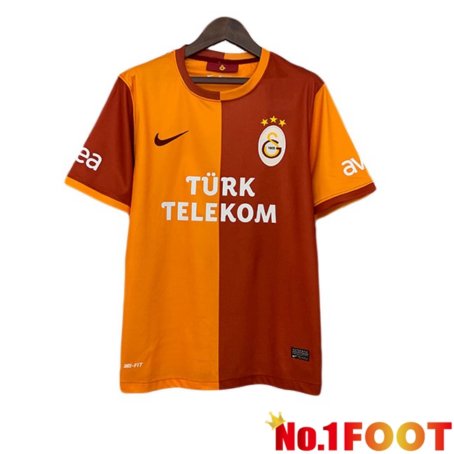 Galatasaray SK Retro Home Soccer Jersey Yellow 2013-2014