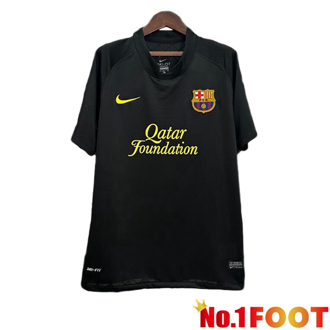 FC Barcelona Retro Away Soccer Jersey Black 2011-2012