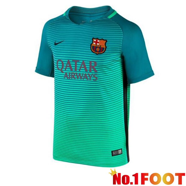 FC Barcelona Retro Third Soccer Jersey Green 2016-2017