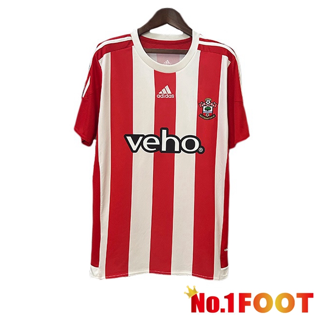 Southampton FC Retro Home Soccer Jersey Red White 2015-2016