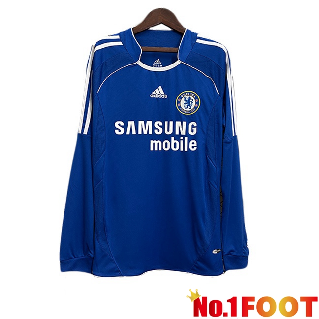 FC Chelsea Retro Home Soccer Jersey Long sleeve Blue 2006-2007