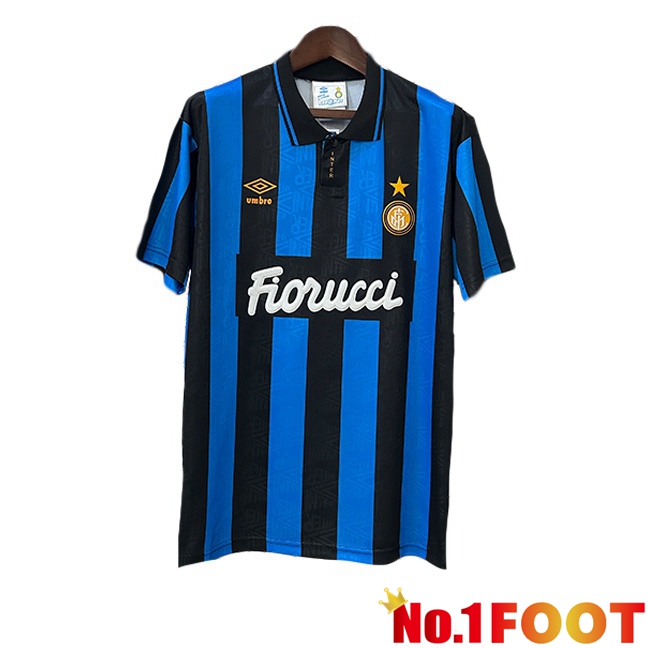 Inter Milan Retro Home Soccer Jersey Blue 1992-1994