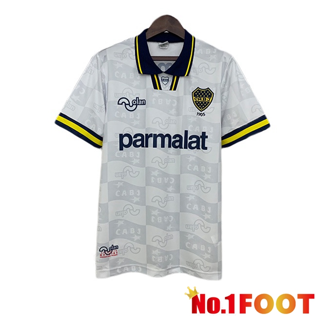 Boca Juniors Retro Away Soccer Jersey White 1995-1996