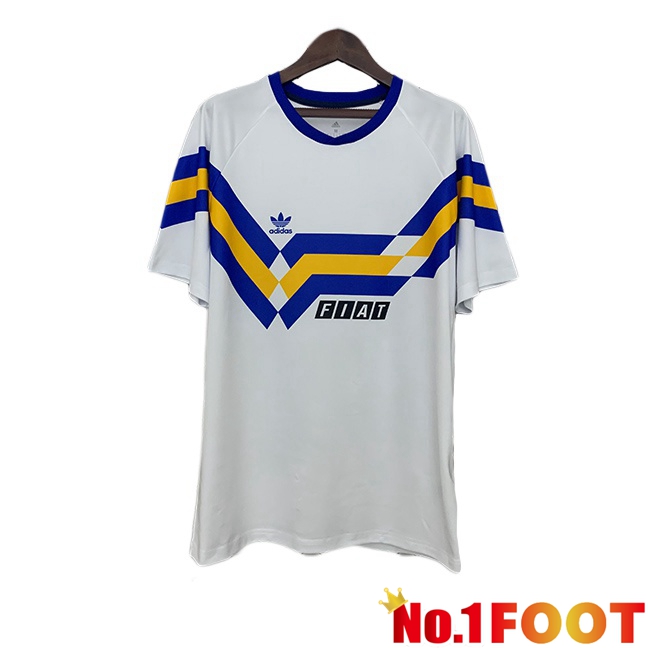 Boca Juniors Retro Away Soccer Jersey White 1990-1991