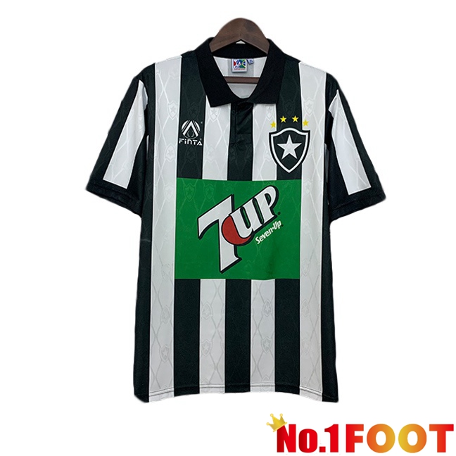 Botafogo Retro Soccer Jersey Black White 1995
