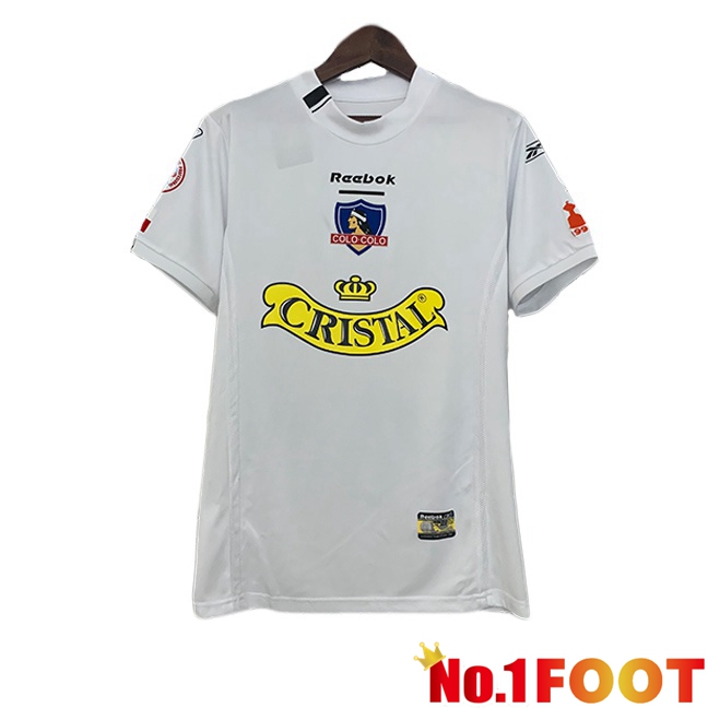 Colo-Colo Retro Home Soccer Jersey White 2004