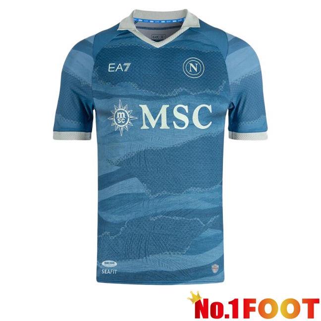 SSC Napoli Fourth Soccer Jersey Blue 2024/2025