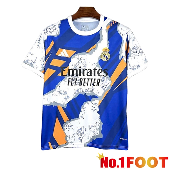 Real Madrid Soccer Jersey Special Edition Blue White 2025 2026