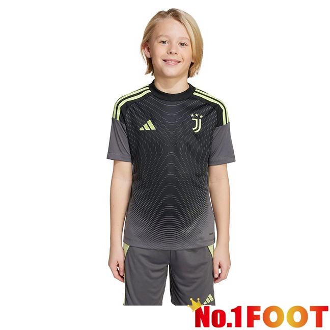 Juventus Kids Goalkeeper Soccer Jersey Grey 2025/2026