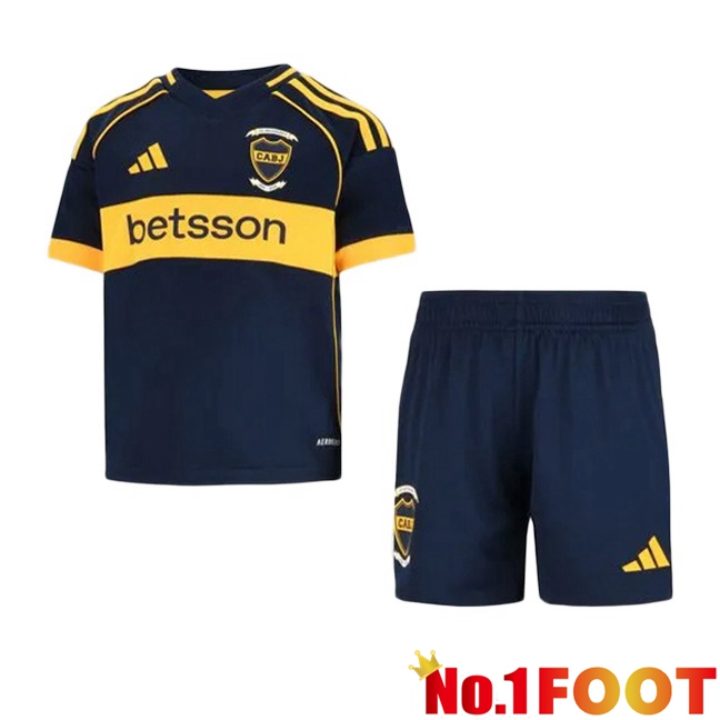 Boca Juniors Kids Home Soccer Jersey Blue Royal 2025/2026