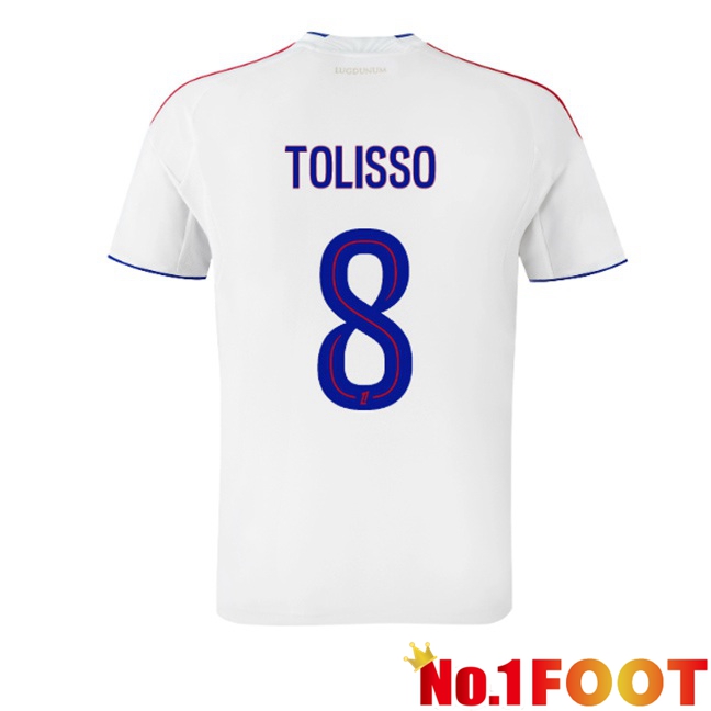 lyon OL (VERETOUT 7) Home Soccer Jersey White 2025/2026
