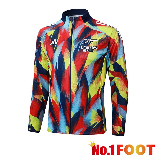 Arsenal Training Jacket Red Yellow 2025/2026