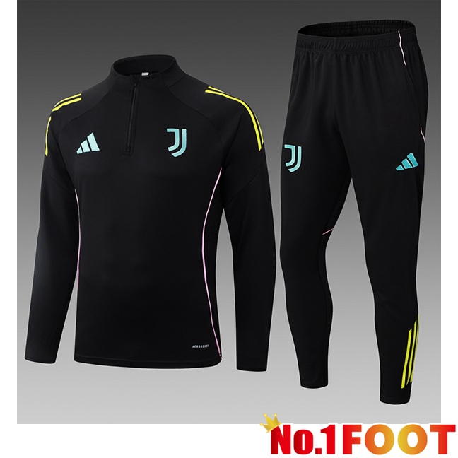 Juventus Kids kit Training Tracksuit Black 2025/2026